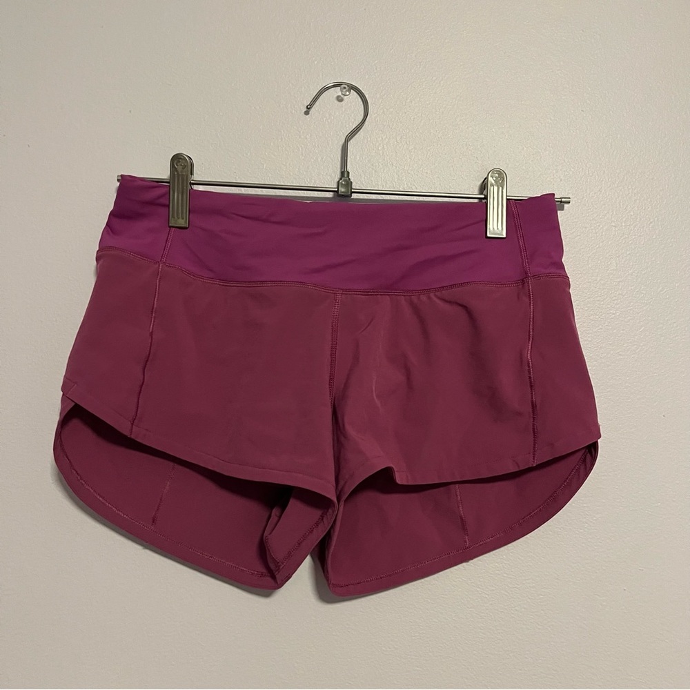 Vivid Plum Speed Ups Lululemon shorts